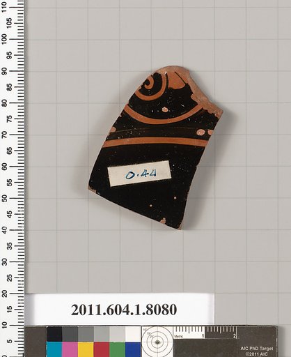 Terracotta fragment of a kylix (drinking cup)