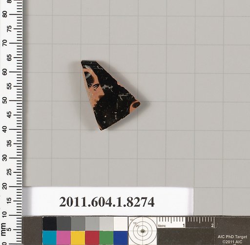 Terracotta rim fragment of a kylix (drinking cup)
