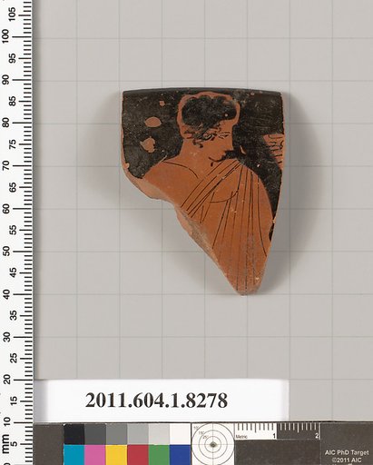 Terracotta rim fragment of a kylix (drinking cup)