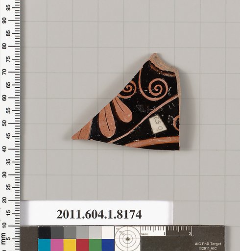 Terracotta fragment of a kylix (drinking cup)