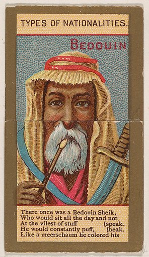 Bedouin, from Types of Nationalities (N240) issued by Kinney Bros.