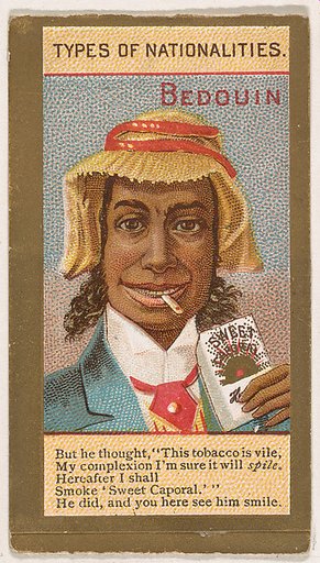 Bedouin, from Types of Nationalities (N240) issued by Kinney Bros.