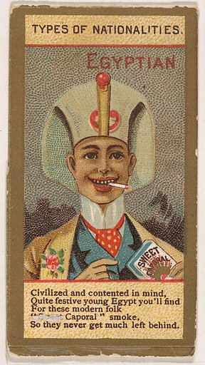Egyptian, from Types of Nationalities (N240) issued by Kinney Bros.
