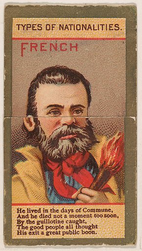 French, from Types of Nationalities (N240) issued by Kinney Bros.