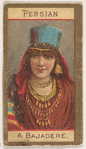 Persian, A Bajadere, from Types of Nationalities (N240) issued by Kinney Bros.