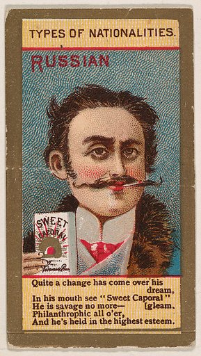 Russian, from Types of Nationalities (N240) issued by Kinney Bros.