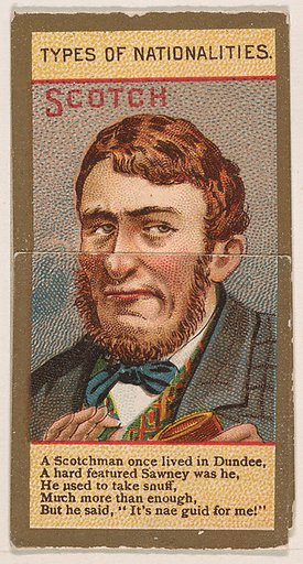 Scotch, from Types of Nationalities (N240) issued by Kinney Bros.