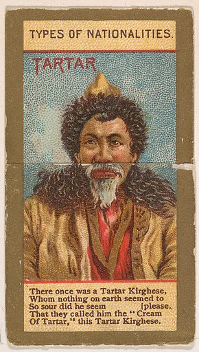 Tartar, from Types of Nationalities (N240) issued by Kinney Bros.