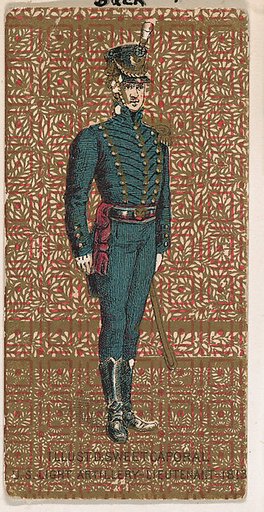 Lieutenant, Light Artillery, United States Army, 1812, from the Military Series (N224) issued by Kinney Tobacco Company to promote Sweet Caporal Cigarettes