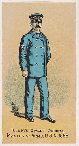 Master at Arms, United States Navy, 1886, from the Military Series (N224) issued by Kinney Tobacco Company to promote Sweet Caporal Cigarettes