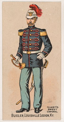 Bugler, Louisville Legion, Kentucky, from the Military Series (N224) issued by Kinney Tobacco Company to promote Sweet Caporal Cigarettes