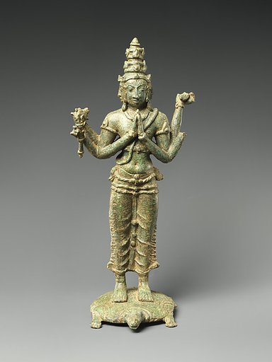 Brahma Standing on a Turtle Surrounded by the Four Lokapalas, Guardians of the Cardinal Directions