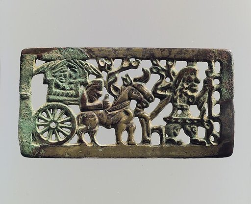 Plaque with Horse Carriage