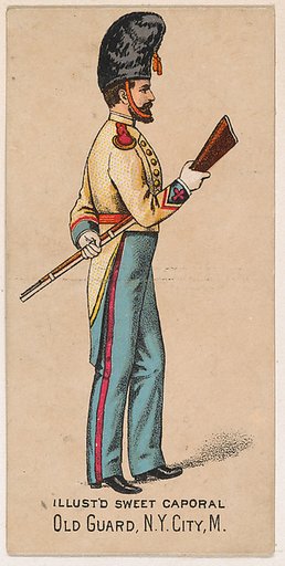 Old Guard, New York City Militia, from the Military Series (N224) issued by Kinney Tobacco Company to promote Sweet Caporal Cigarettes