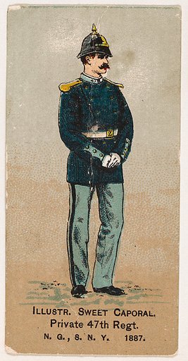 Private, 47th Regiment, National Guard of the State of New York, from the Military Series (N224) issued by Kinney Tobacco Company to promote Sweet Caporal Cigarettes