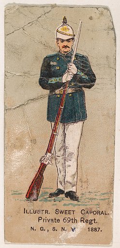 Private, 69th Regiment, National Guard of the State of New York, from the Military Series (N224) issued by Kinney Tobacco Company to promote Sweet Caporal Cigarettes