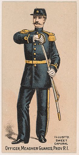 Officer, Meagher Guards, Providence, Rhode Island, from the Military Series (N224) issued by Kinney Tobacco Company to promote Sweet Caporal Cigarettes