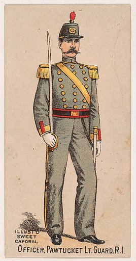 Officer, Pawtucket Light Guard, Rhode Island, from the Military Series (N224) issued by Kinney Tobacco Company to promote Sweet Caporal Cigarettes