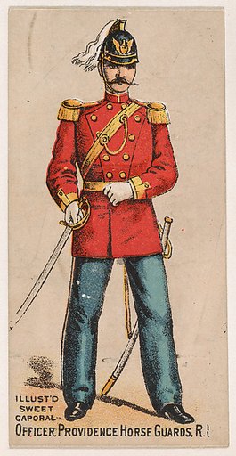 Officer, Providence Horse Guards, Rhode Island, from the Military Series (N224) issued by Kinney Tobacco Company to promote Sweet Caporal Cigarettes