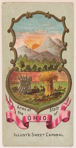 Arms of the State of Ohio, from the Military Series (N224) issued by Kinney Tobacco Company to promote Sweet Caporal Cigarettes