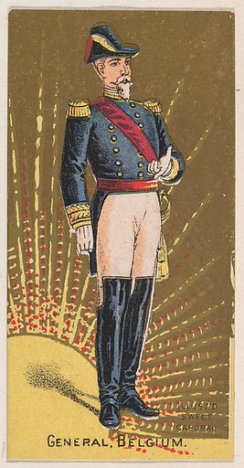 General, Belgium, from the Military Series (N224) issued by Kinney Tobacco Company to promote Sweet Caporal Cigarettes