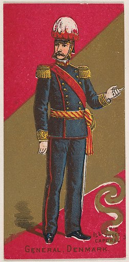 General, Denmark, from the Military Series (N224) issued by Kinney Tobacco Company to promote Sweet Caporal Cigarettes