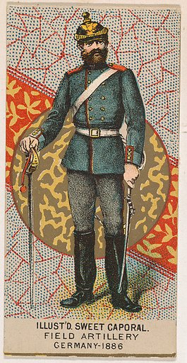 Field Artillery, Germany, 1886, from the Military Series (N224) issued by Kinney Tobacco Company to promote Sweet Caporal Cigarettes