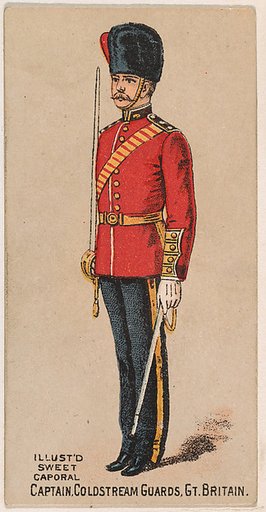 Captain, Coldstream Guards, Great Britain, from the Military Series (N224) issued by Kinney Tobacco Company to promote Sweet Caporal Cigarettes