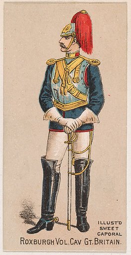 Roxburgh Volunteer Cavalry, Great Britain, from the Military Series (N224) issued by Kinney Tobacco Company to promote Sweet Caporal Cigarettes