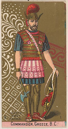 Commander, Greece, B.C., from the Military Series (N224) issued by Kinney Tobacco Company to promote Sweet Caporal Cigarettes