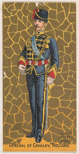 General of Cavalry, Holland, from the Military Series (N224) issued by Kinney Tobacco Company to promote Sweet Caporal Cigarettes