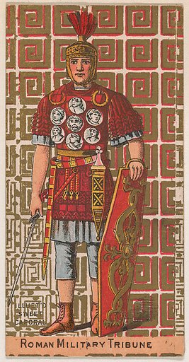 Roman Military Tribune, from the Military Series (N224) issued by Kinney Tobacco Company to promote Sweet Caporal Cigarettes