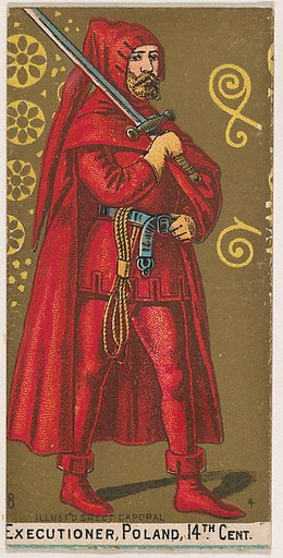 Executioner, Poland, 14th Century, from the Military Series (N224) issued by Kinney Tobacco Company to promote Sweet Caporal Cigarettes