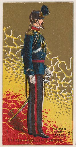 Officer of Artillery, Portugal, from the Military Series (N224) issued by Kinney Tobacco Company to promote Sweet Caporal Cigarettes