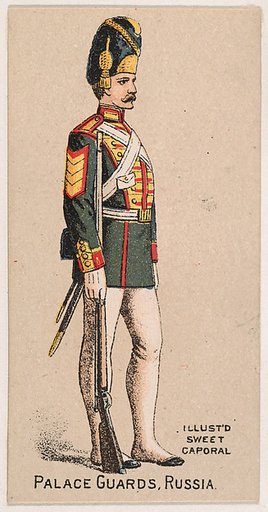 Palace Guards, Russia, from the Military Series (N224) issued by Kinney Tobacco Company to promote Sweet Caporal Cigarettes