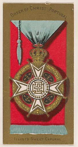 Order of Christ, Portugal, from the Military Series (N224) issued by Kinney Tobacco Company to promote Sweet Caporal Cigarettes