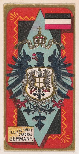 Coat of Arms, Germany, from the Military Series (N224) issued by Kinney Tobacco Company to promote Sweet Caporal Cigarettes