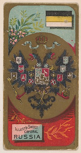 Coat of Arms, Russia, from the Military Series (N224) issued by Kinney Tobacco Company to promote Sweet Caporal Cigarettes