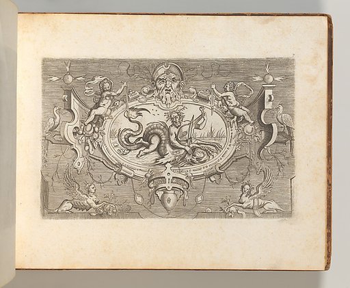 Targhe ed altri ornati di varie e capricciose invenzioni (Cartouches and other ornaments of various and capricious invention, page 7)