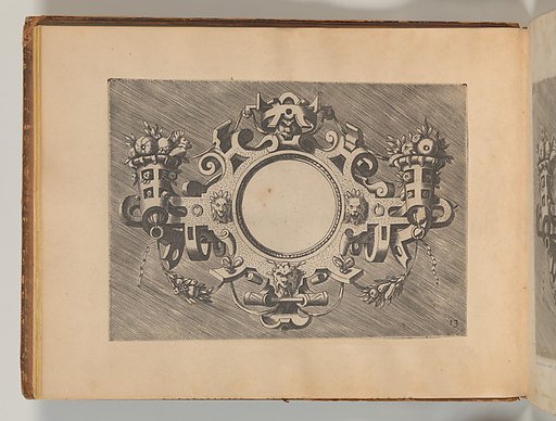 Targhe ed altri ornati di varie e capricciose invenzioni (Cartouches and other ornaments of various and capricious invention, page 17)