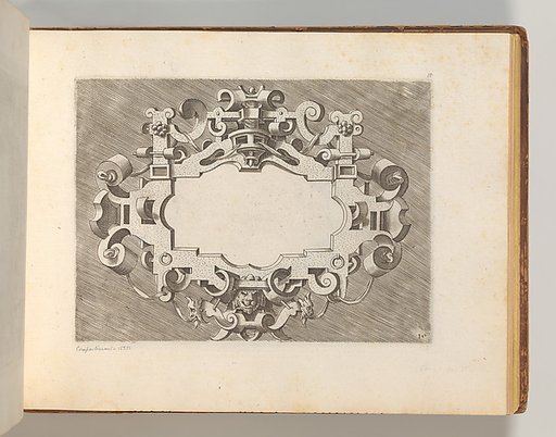 Targhe ed altri ornati di varie e capricciose invenzioni (Cartouches and other ornaments of various and capricious invention, page 21)