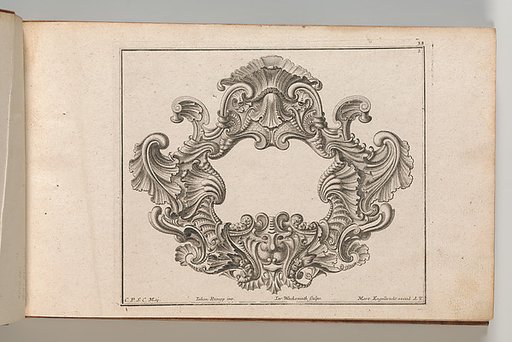 Design for a Cartouche, plate 2 from "Neü inventierte sehr dienstiche Schilde oder Cartouches"