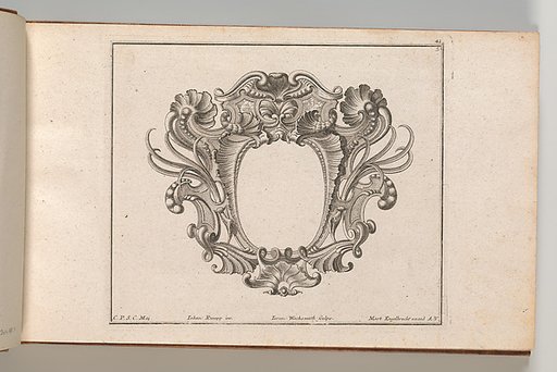 Design for a Cartouche, plate 5 from "Neü inventierte sehr dienstiche Schilde oder Cartouches"