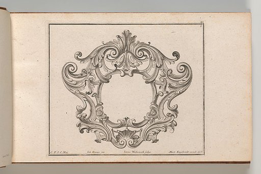 Design for a Cartouche, plate 6 from "Neü inventierte sehr dienstiche Schilde oder Cartouches"