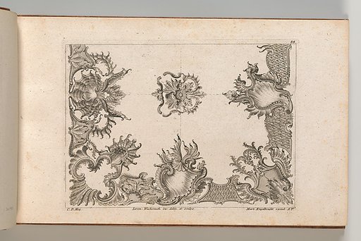 Two Designs for Ceiling Decorations, plate 2 from "Unterschiedliche neu inventierte Deken oder Plafond"