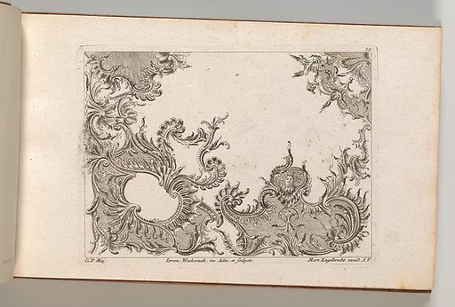 Design for a Ceiling Decoration, plate 3 from "Unterschiedliche neu inventierte Deken oder Plafond"