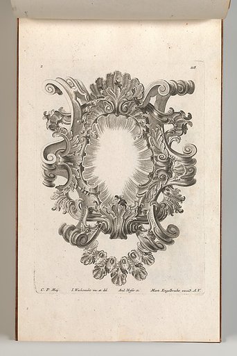 Design for a Cartouche, plate 2 from "Allerneueste Façon einiger Schild oder Cartouches"