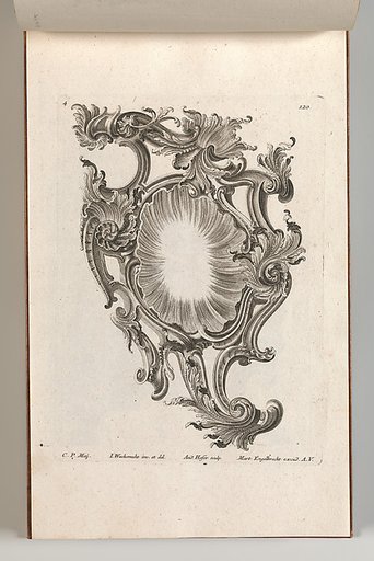 Design for a Cartouche, plate 4 from "Allerneueste Façon einiger Schild oder Cartouches"