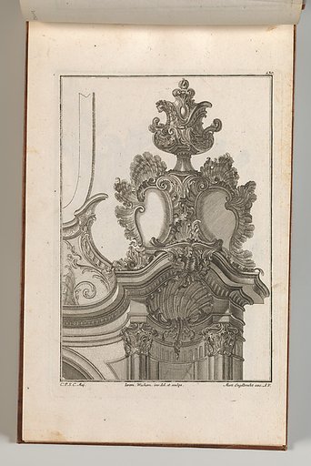 Suggestion for the Decoration of Top Right Side of Portal, plate 2 from "Allerneueste Façon von Auszierungen zu Portalen"