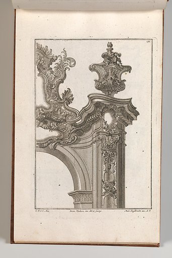 Suggestion for the Decoration of Top Right Side of Portal, plate 4 from "Allerneueste Façon von Auszierungen zu Portalen"